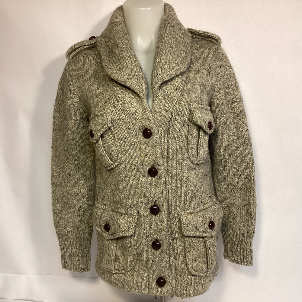 Vintage Porter House by Regina Porter womens Wool Sweater shawl collar cardigan